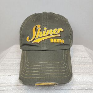 Shiner Beer Embroidered Logo Texas Brewery Adjustable Baseball Cap Distressed